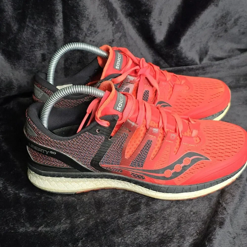 Saucony Womens Liberty ISO‎ S10410-2 Red Running Shoes Sneakers Size 8.5 US M